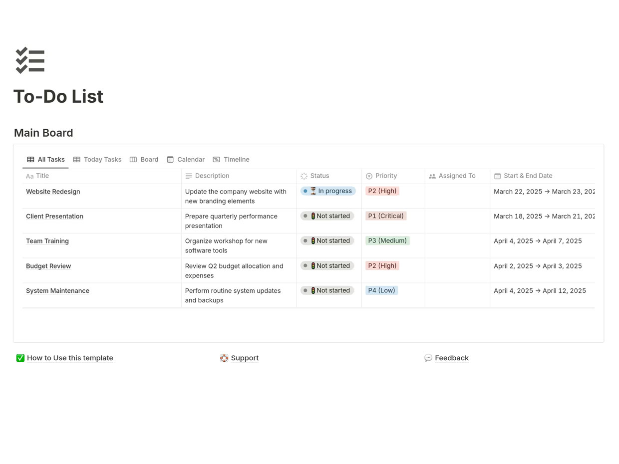 To-do List